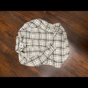 Plaid old navy button down, XS